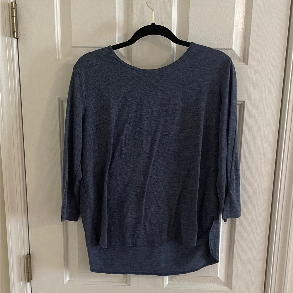 Blue Long Sleeve Top